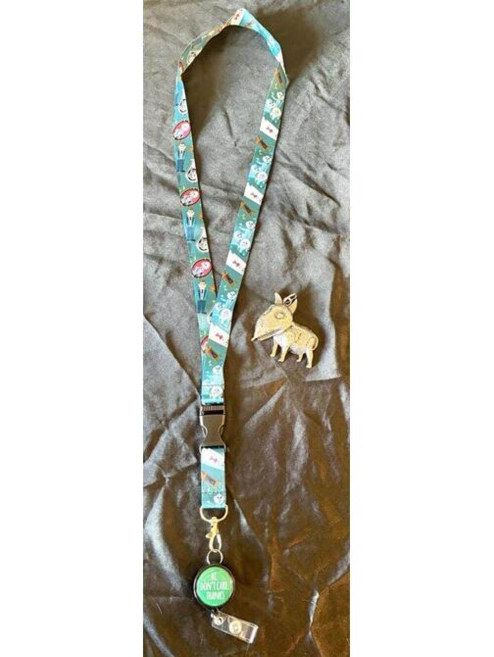 Disney Haunted Mansion Lanyard & FrankenWeenie Keychain Holder Set